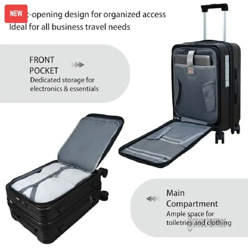 20 Inch Expandable Carry On Luggage Polycarbonate Hard Shell TSA Lock